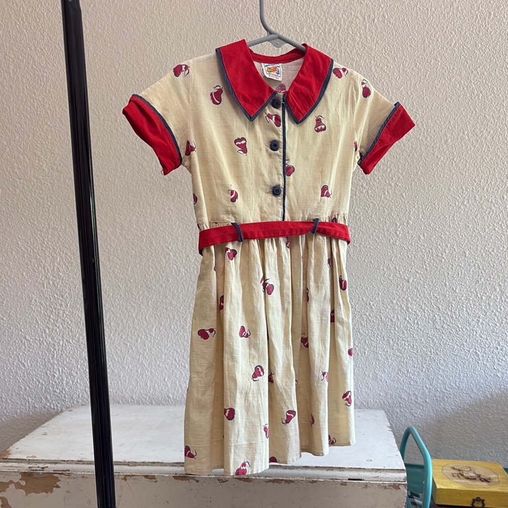 1950s Fruit of the Loom Sister Sue Dress with Pears 🍐